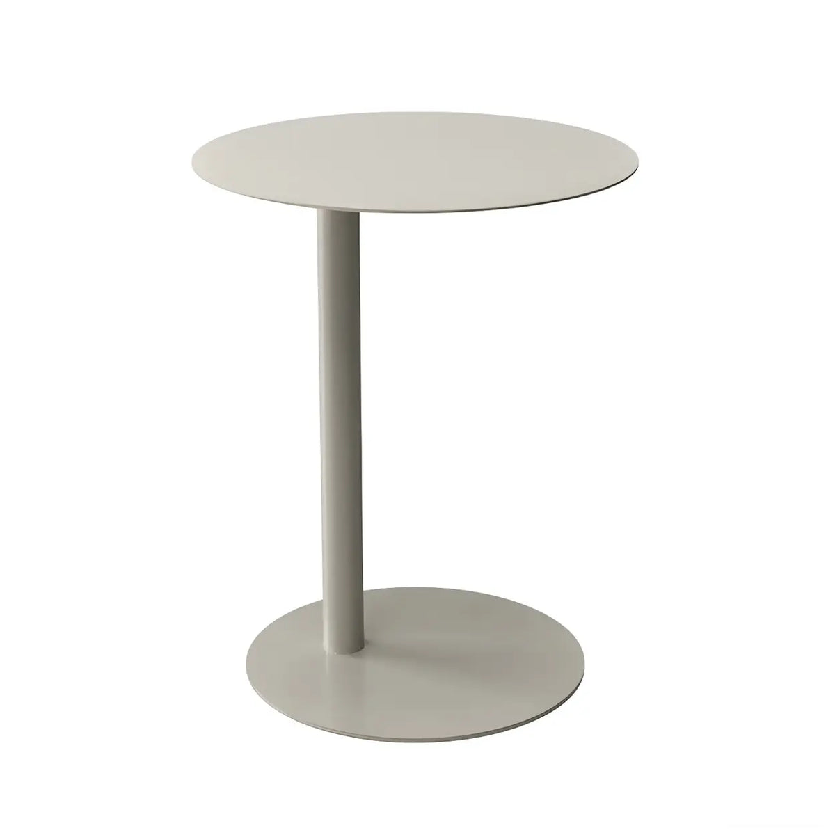 Colorful Round Metal C-Shaped Scandinavian Side Table Image - 7