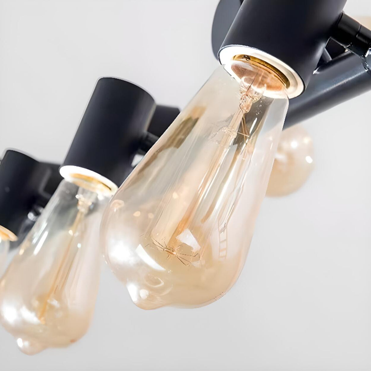 Industrial 10-Light Linear Island Chandelier Light Image - 10