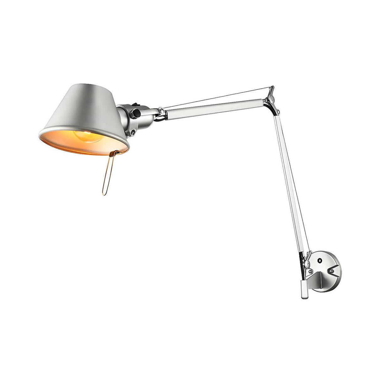 Industrial Black Adjustable Cone Swing Arm Wall Sconce Image - 6