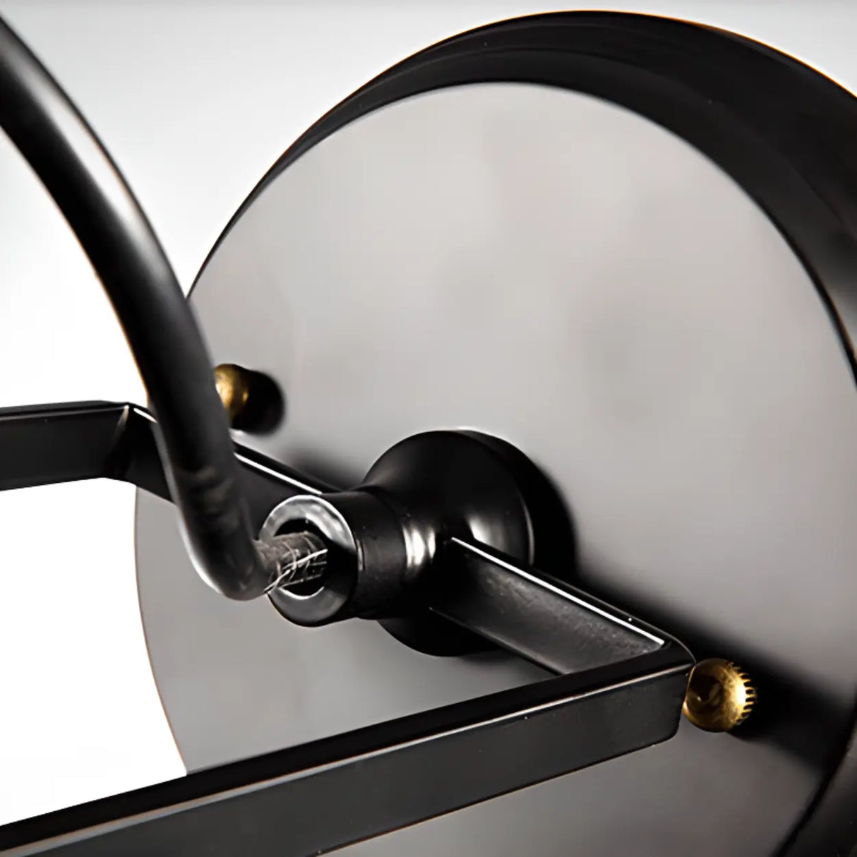 Industrial Mini Black Metal Cage LED Wall Sconce Image - 10