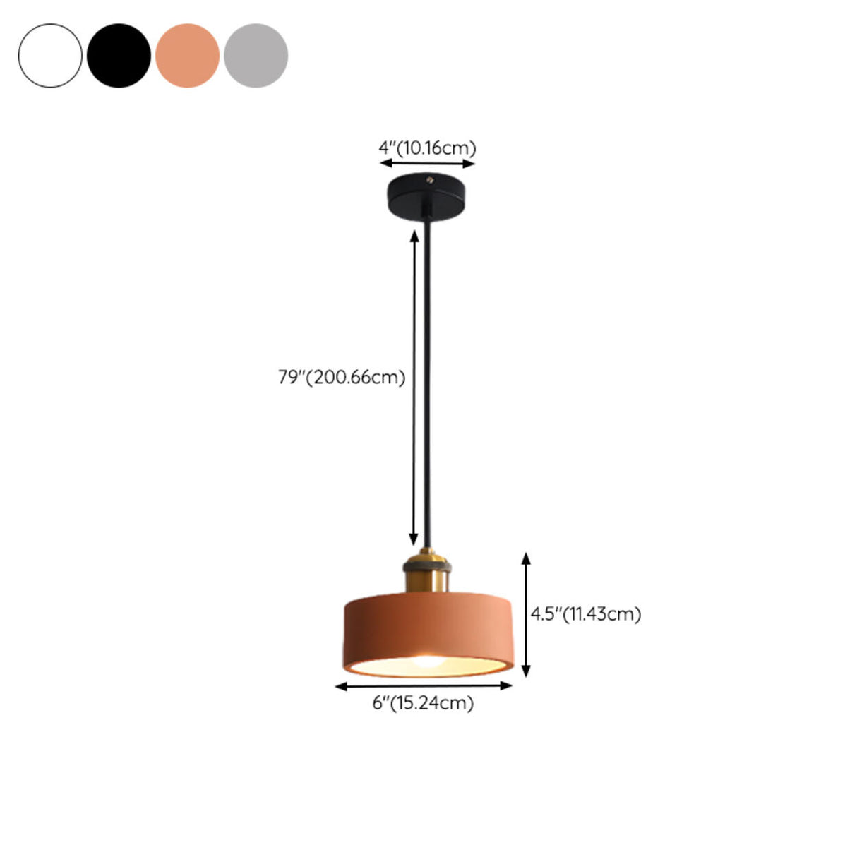 Industrial Multi Color Resin Cone Drum Pendant Lights Image - 25