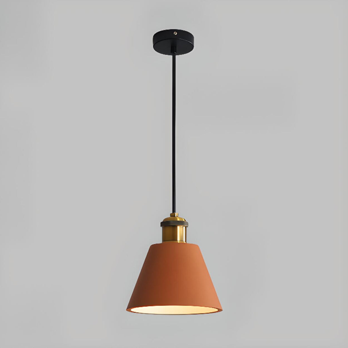 Industrial Multi Color Resin Cone Drum Pendant Lights Image - 4