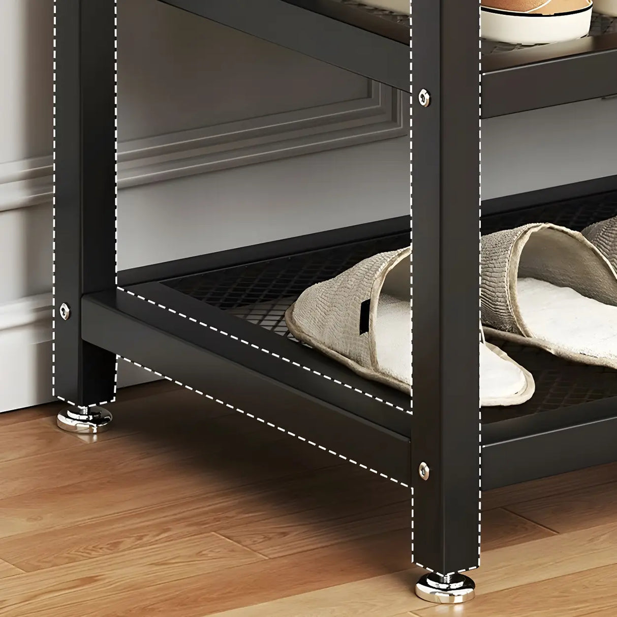 Industrial Orange Upholstered Storage Entryway Bench Image - 7