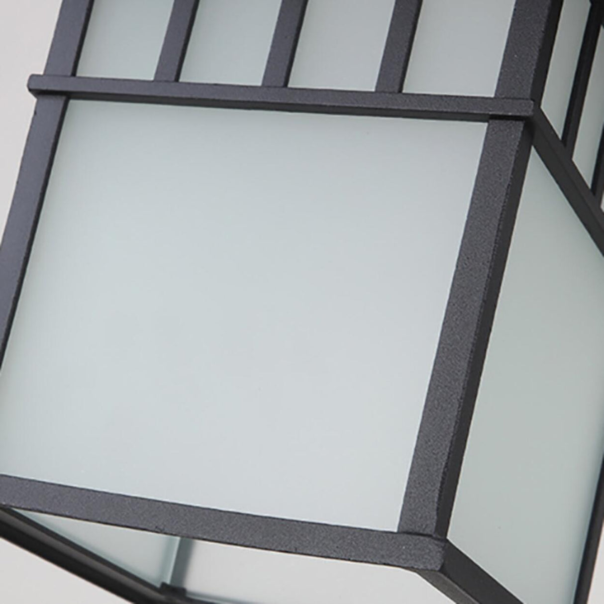 Industrial Outdoor Lantern Rectangular Glass Pendant Light Image - 13