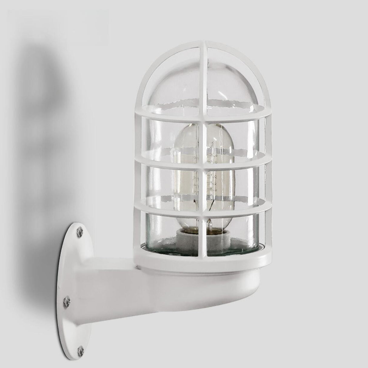Industrial Protective Cage Cylinder Wall Sconce Image - 8