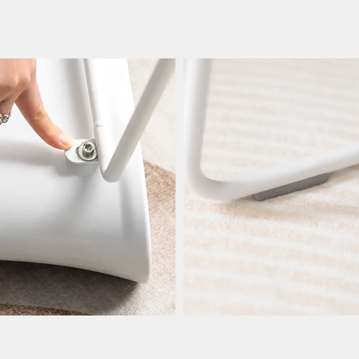 Industrial S-Curve Steel Frame Low Back Armless Bar Stool Image - 11