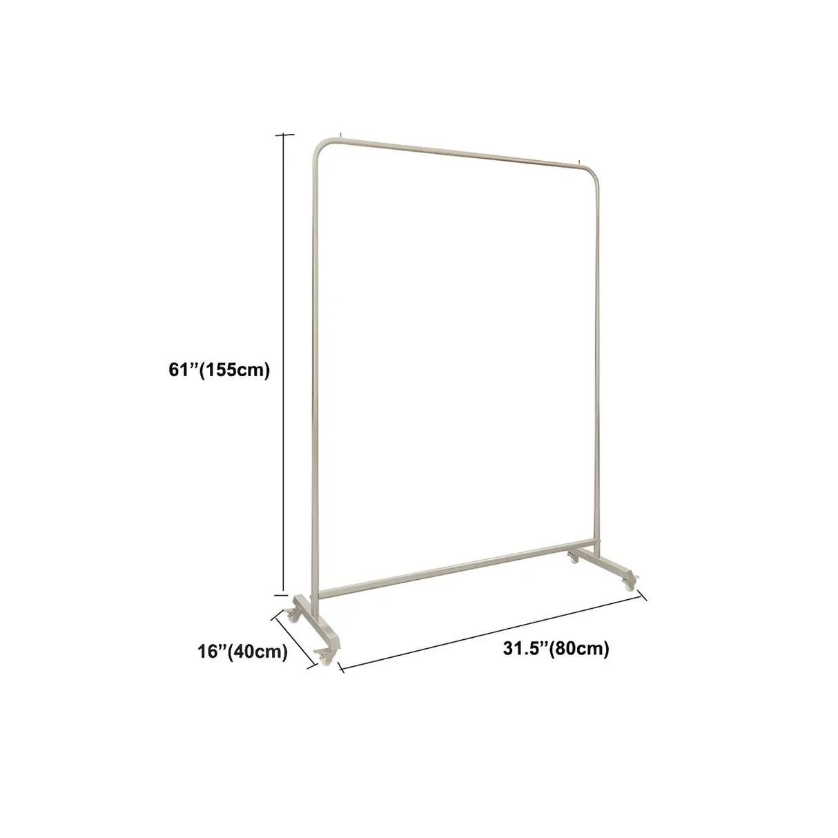 Industrial Silver Stainless Steel Coat Rack with Casters Image - 10