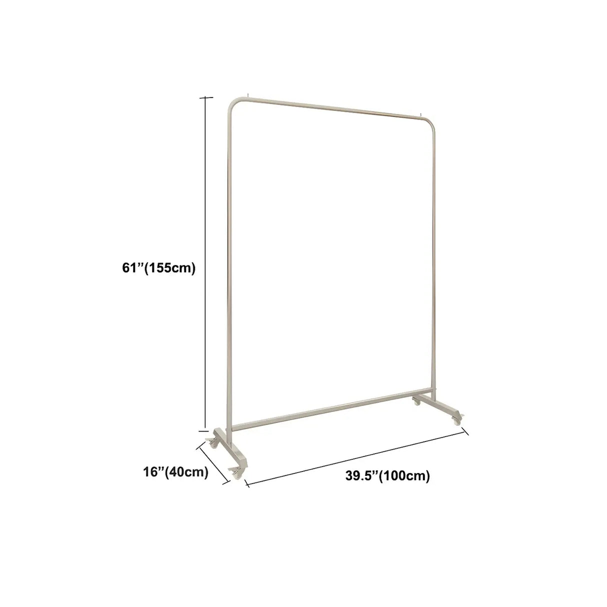 Industrial Silver Stainless Steel Coat Rack with Casters Image - 14