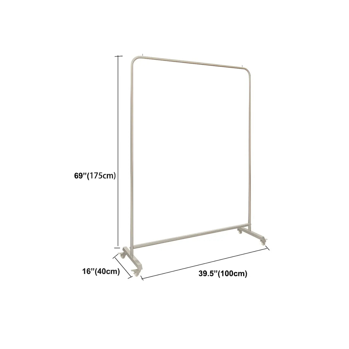 Industrial Silver Stainless Steel Coat Rack with Casters Image - 16