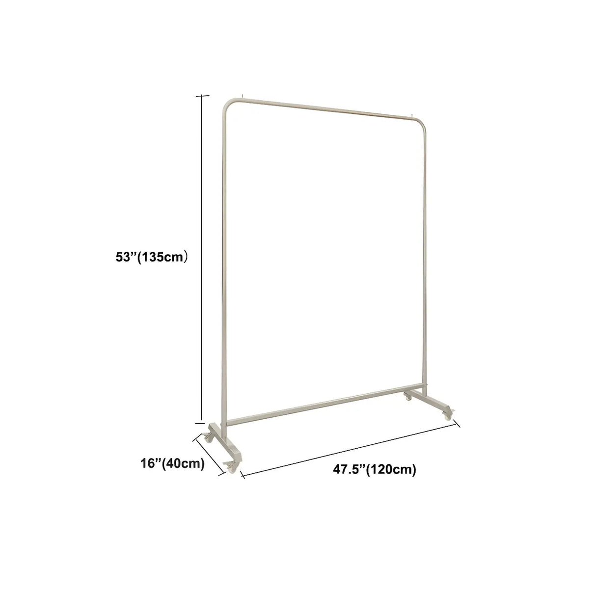 Industrial Silver Stainless Steel Coat Rack with Casters Image - 17