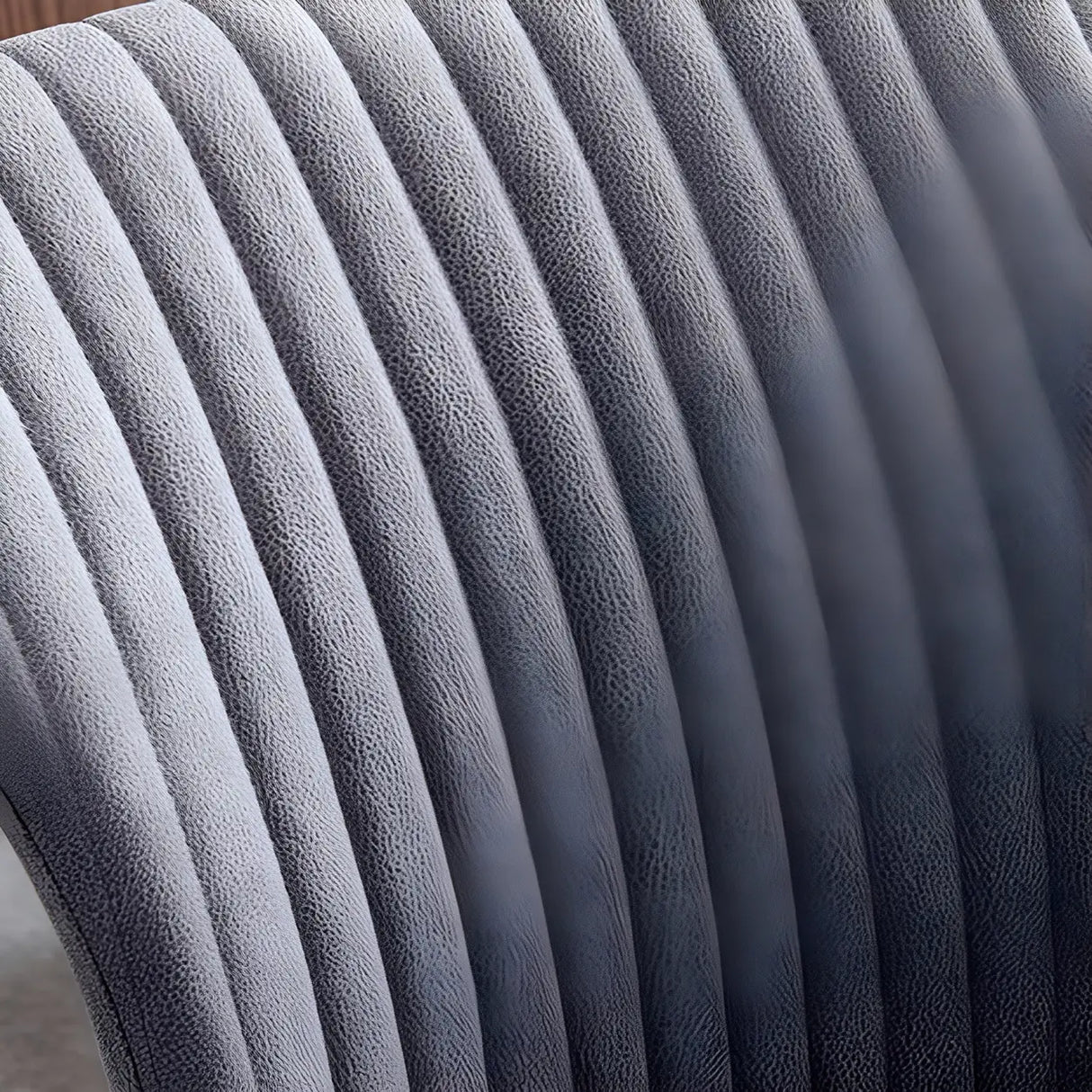 Industrial Solid Back Upholstered Dining Chair with Metal Legs Image - 14