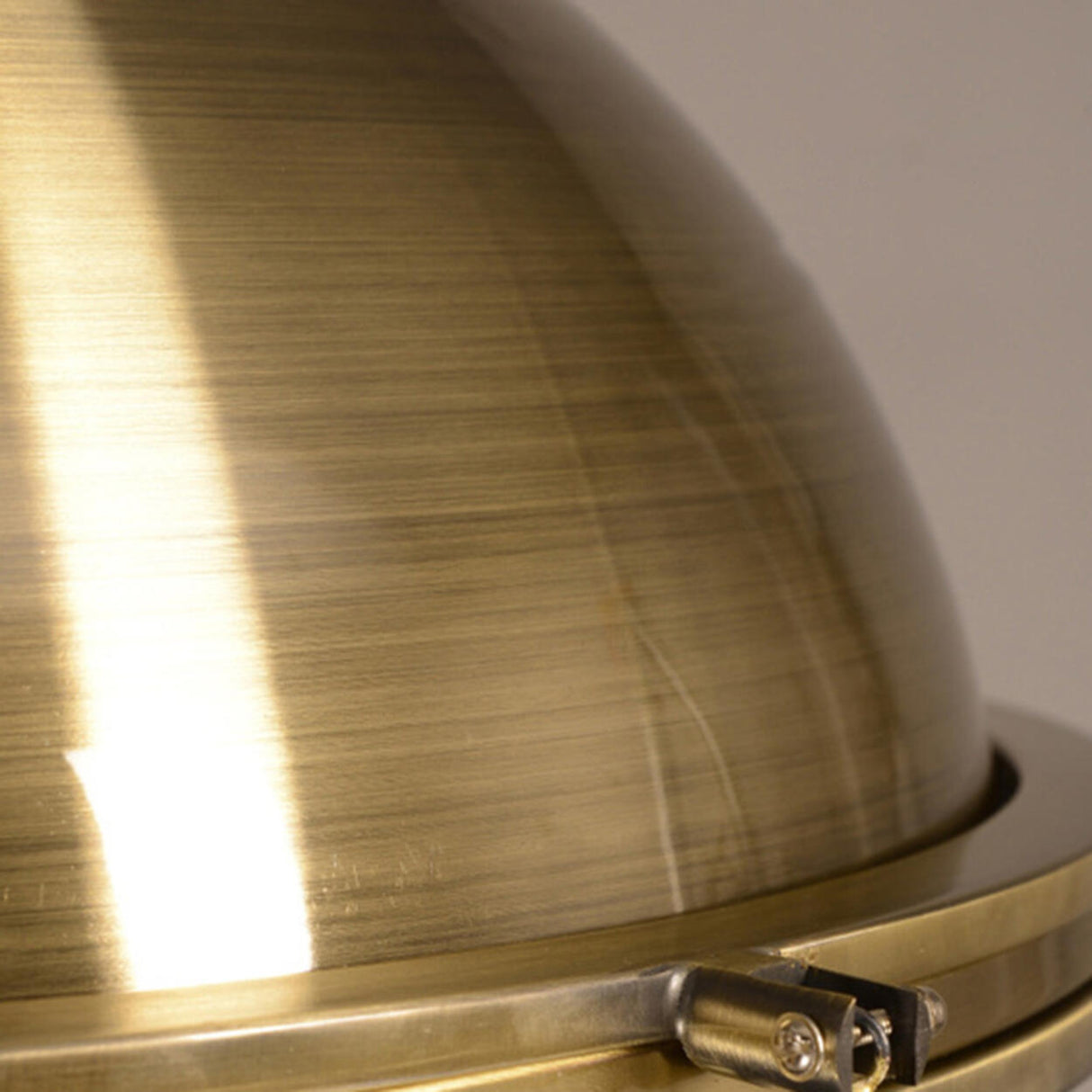 Industrial Steampunk White Glass Dome Pendant Light Image - 16