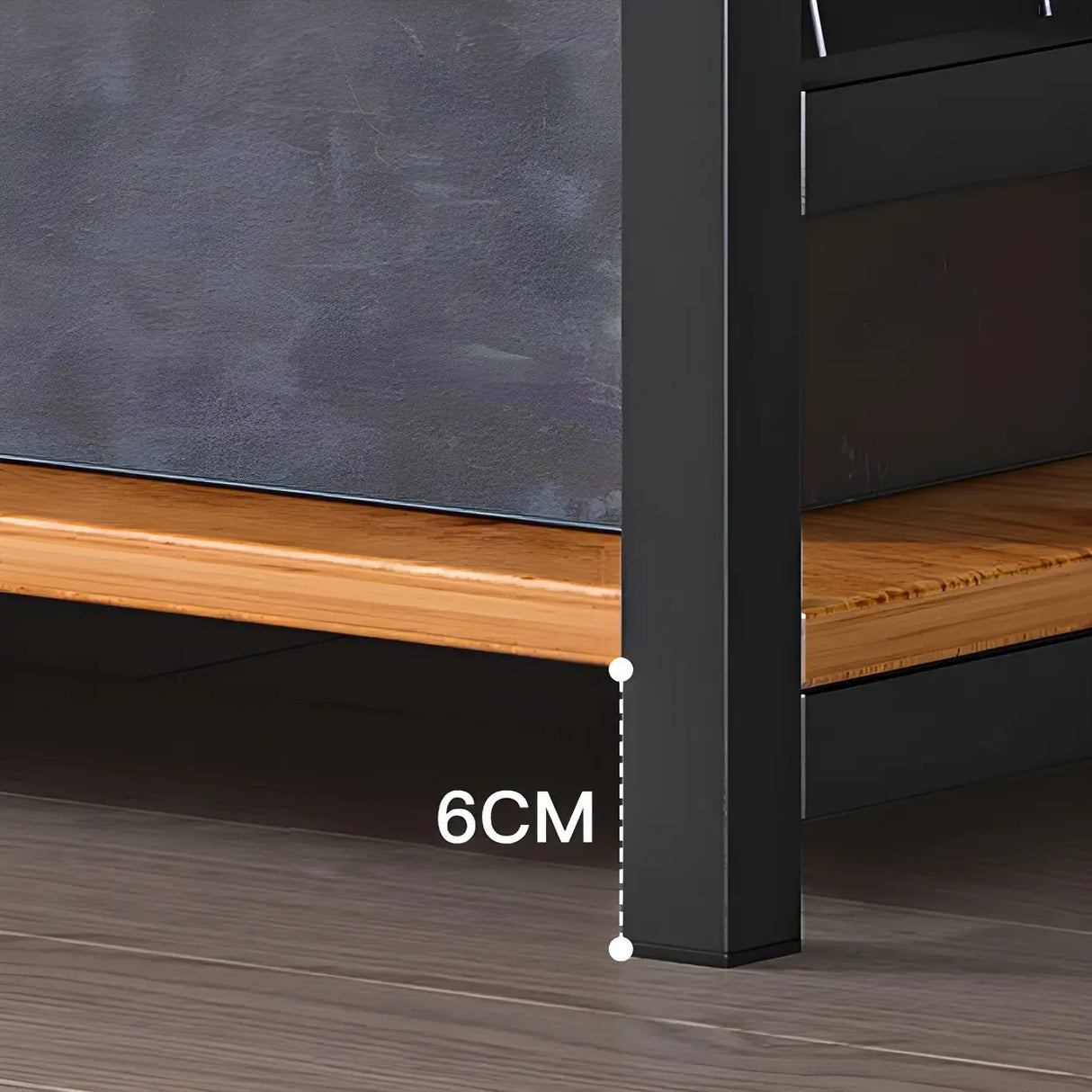 Industrial Steel Open Back Wooden Standard Bookshelf Image - 11