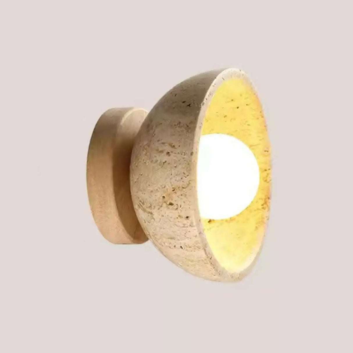 Industrial Walnut Wood Dome Swing Arm Wall Sconce Image - 4