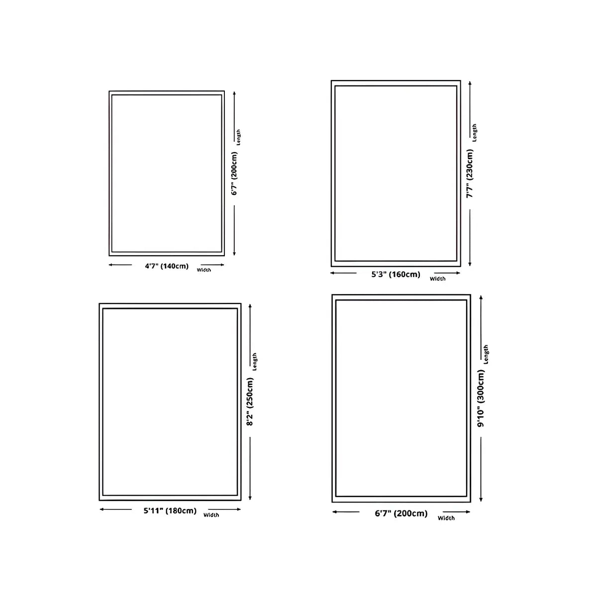 Irregular Contemporary Abstract Cotton White Area Rug