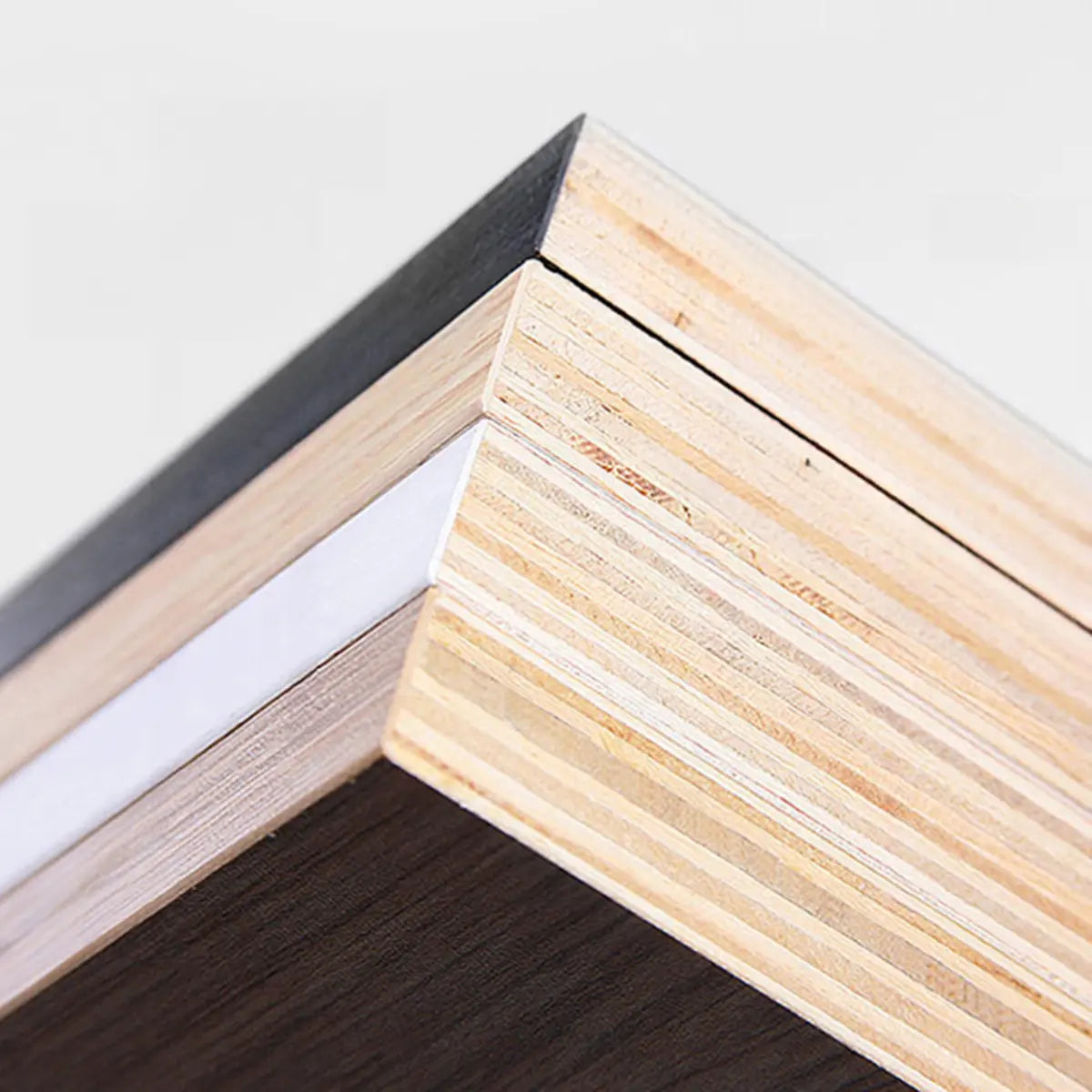 Ivory Drawers and Shelves Wood Storage Bathroom Vanity Image - 5