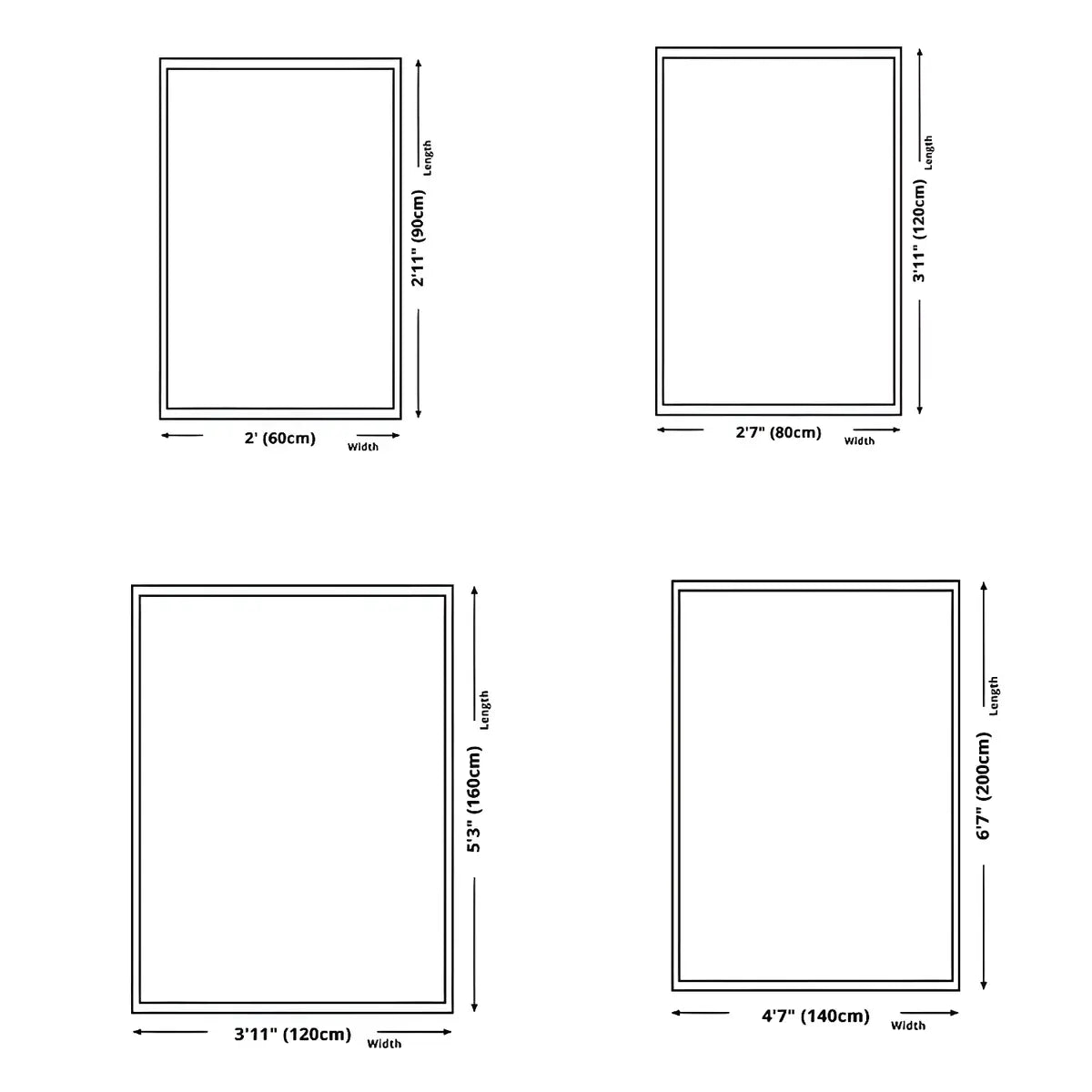 Ivory Modern Abstract Textured Rectangular Area Rug