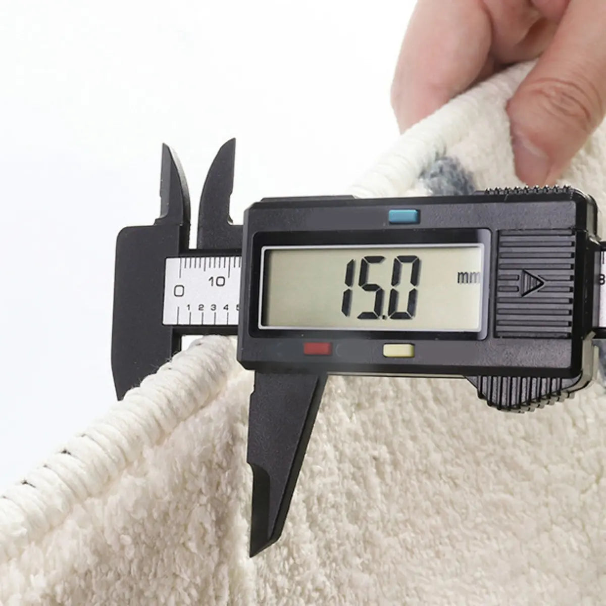 Ivory Modern Abstract Textured Rectangular Area Rug Image - 8