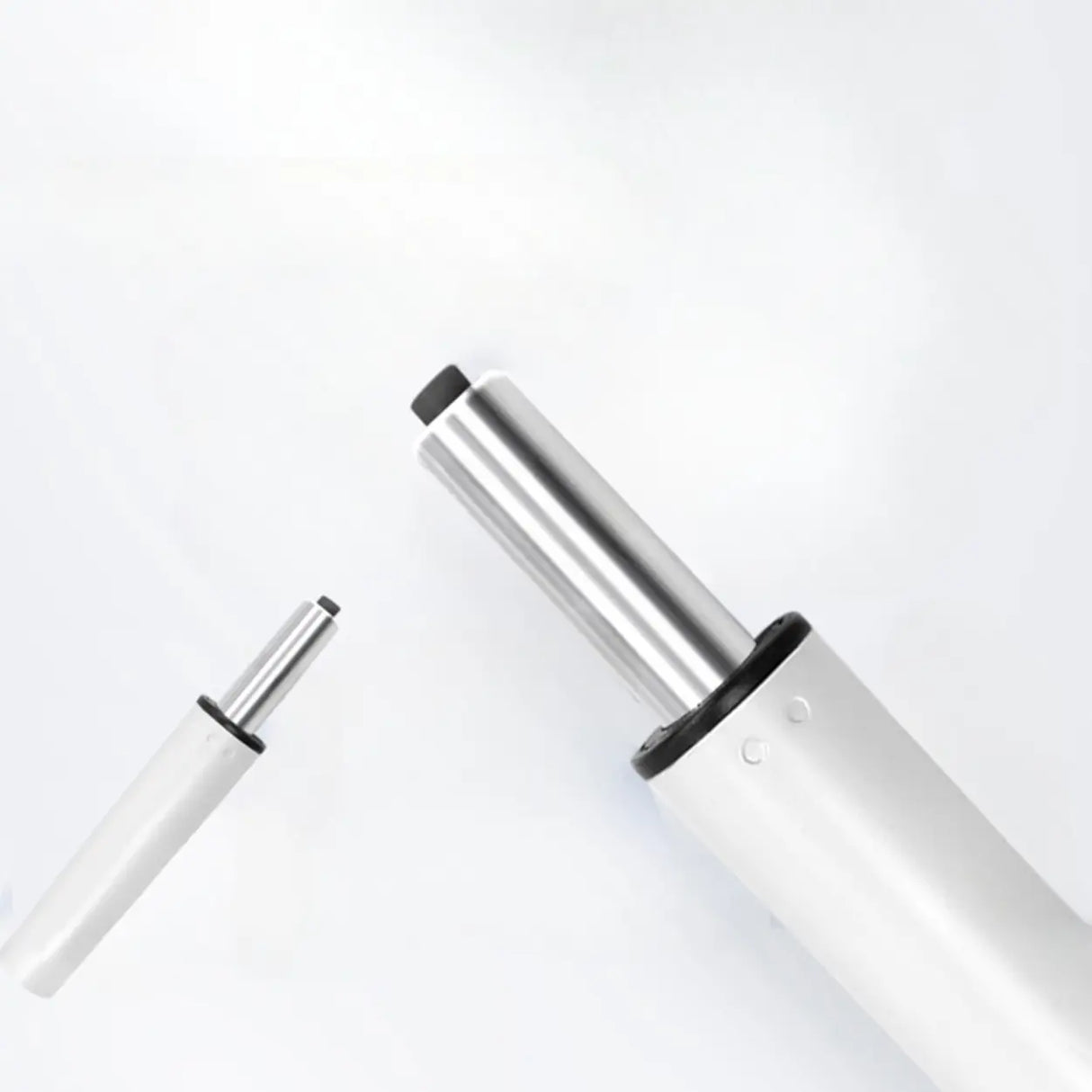 Ivory Swivel Adjustable Upholstered Footrest Office Chair Image - 11