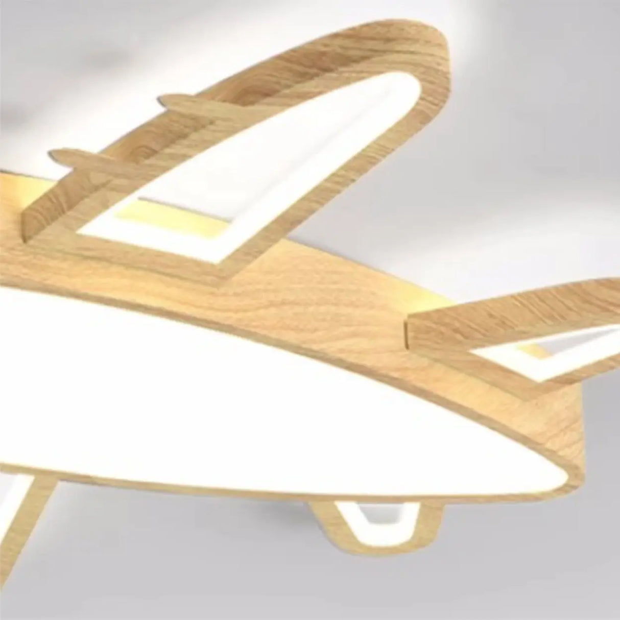Kids Bedroom Airplane LED Flush Mount Ceiling Light Image - 11
