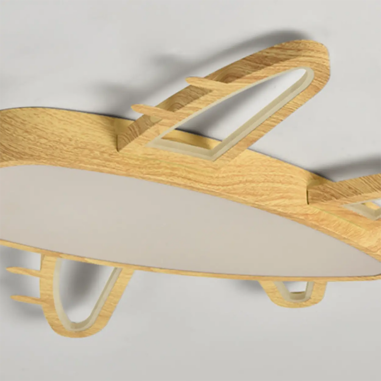 Kids Bedroom Airplane LED Flush Mount Ceiling Light Image - 12