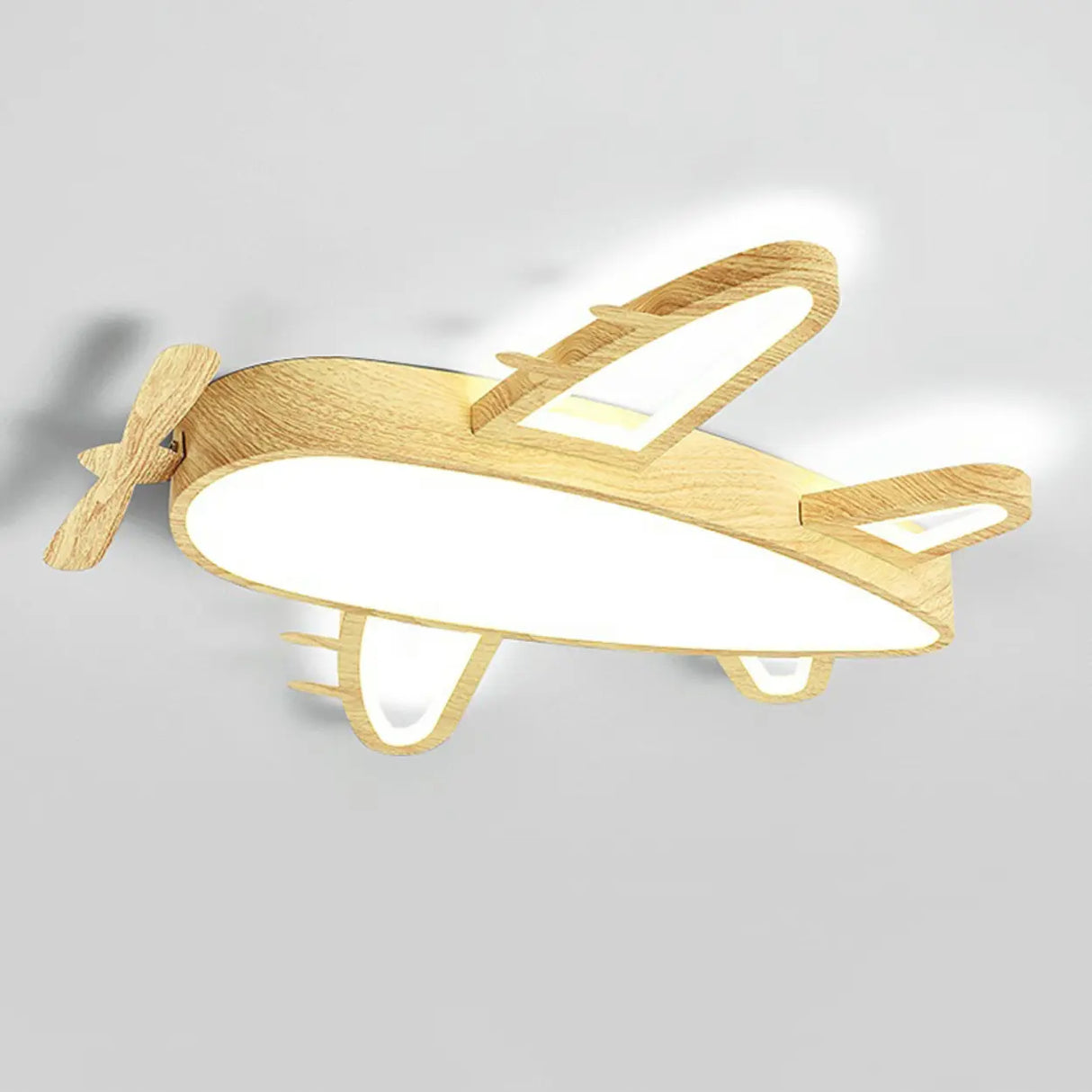 Kids Bedroom Airplane LED Flush Mount Ceiling Light Image - 7