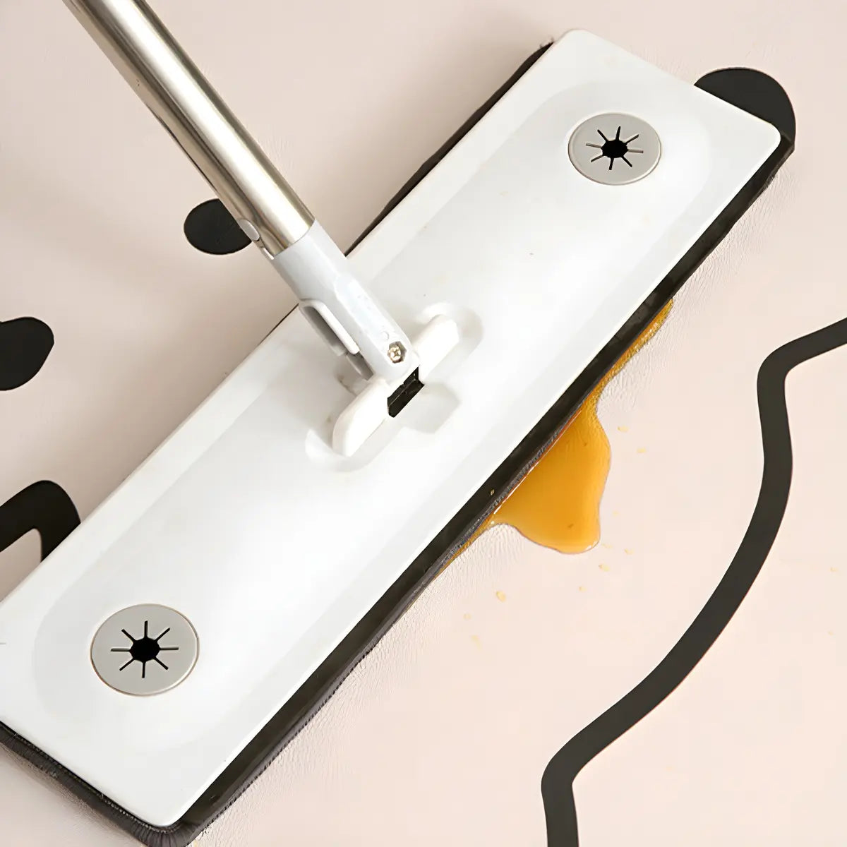 Kids Room Beige Cartoon Rectangle Leather Area Rug Image - 6