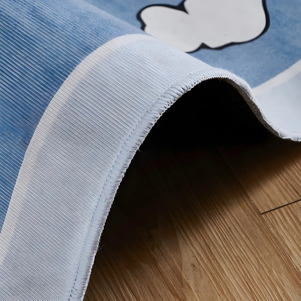 Kids Room Cartoon Astronaut Blue Anti-Slip Area Rug Image - 8