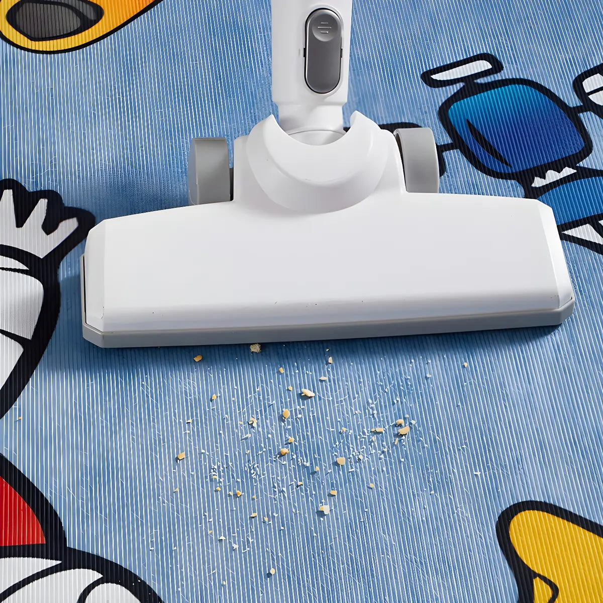 Kids Room Cartoon Astronaut Blue Anti-Slip Area Rug Image - 9