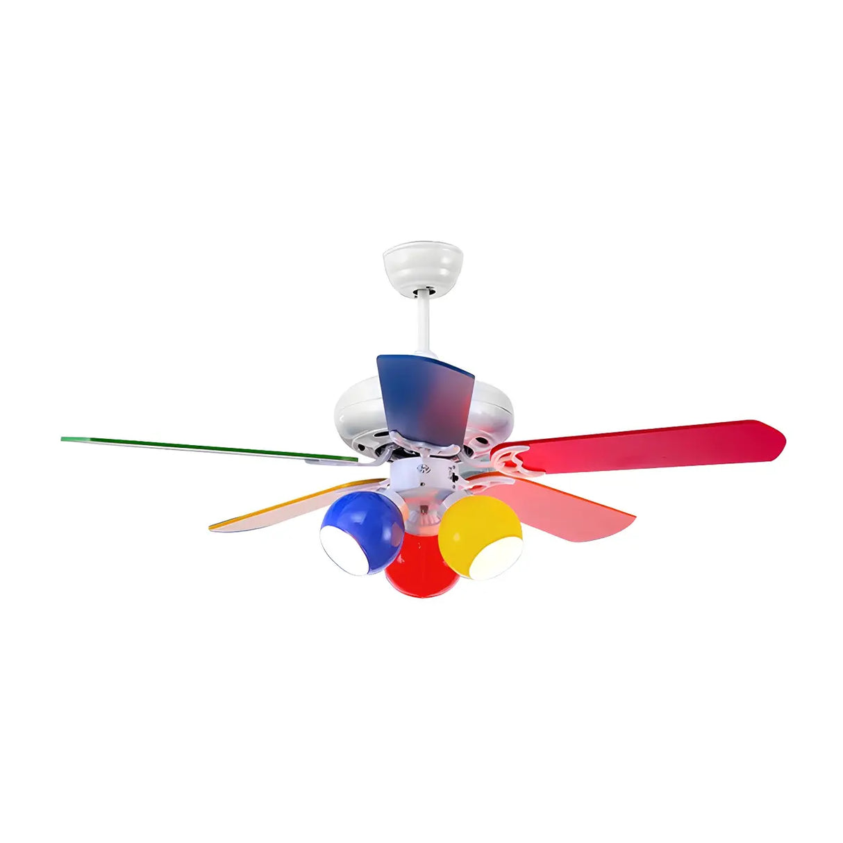 Kids Room Chic Multicolor 5 Blade Ceiling Fan Light Image - 7