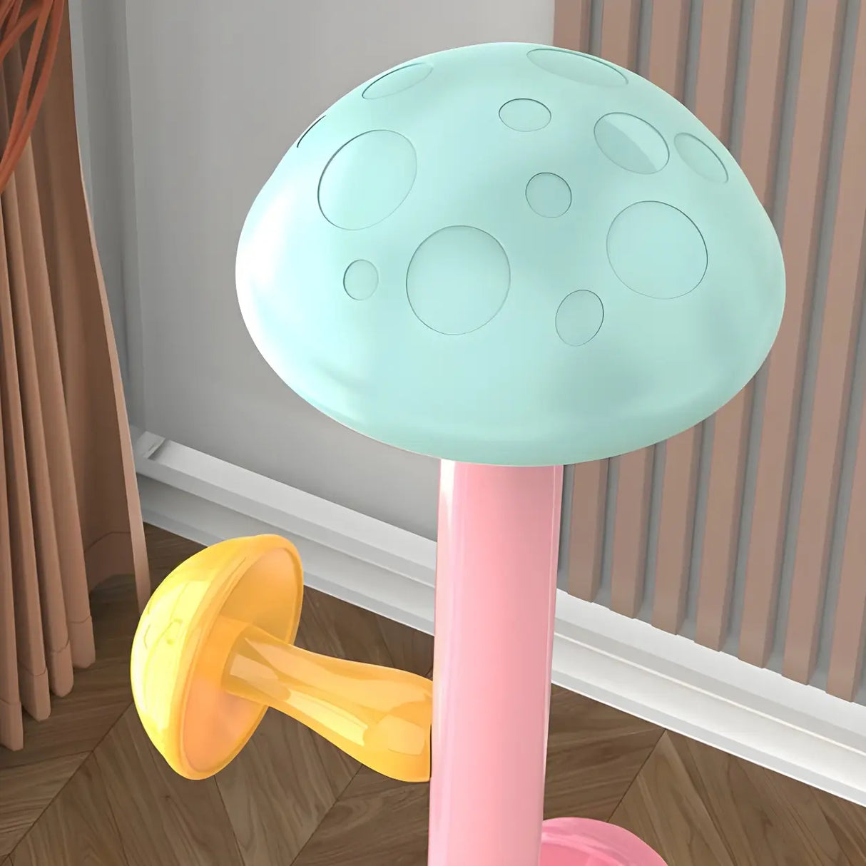 Kids Room Colorful Metal Freestanding Coat Rack with Hooks Image - 16