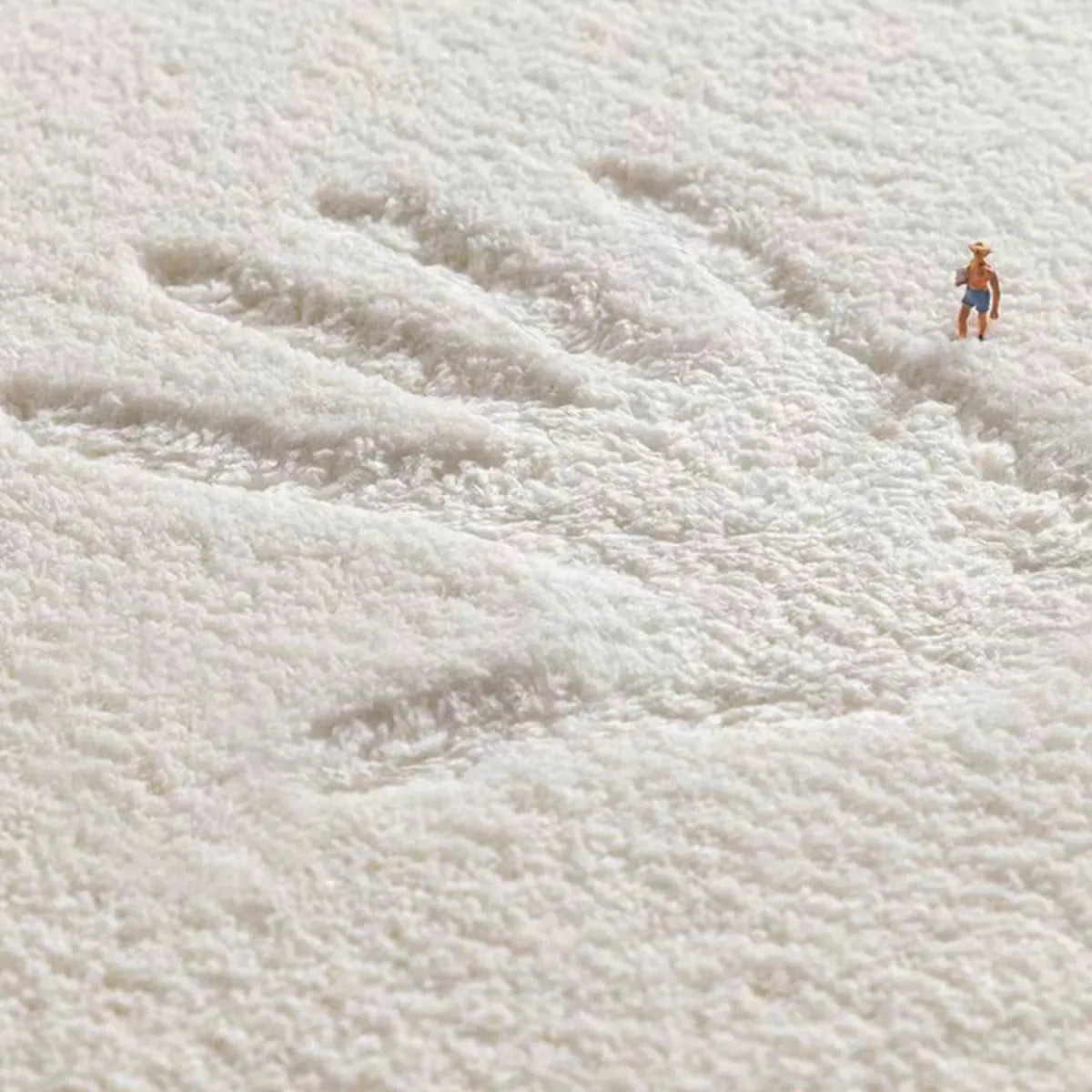 Kids Room Cute Cartoon Fox Round Polyester Pink Area Rug Image - 6