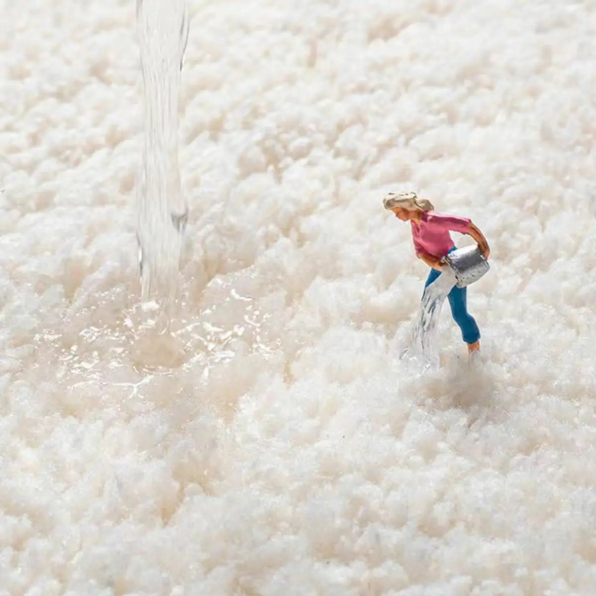 Kids Room Cute Cartoon Fox Round Polyester Pink Area Rug Image - 8