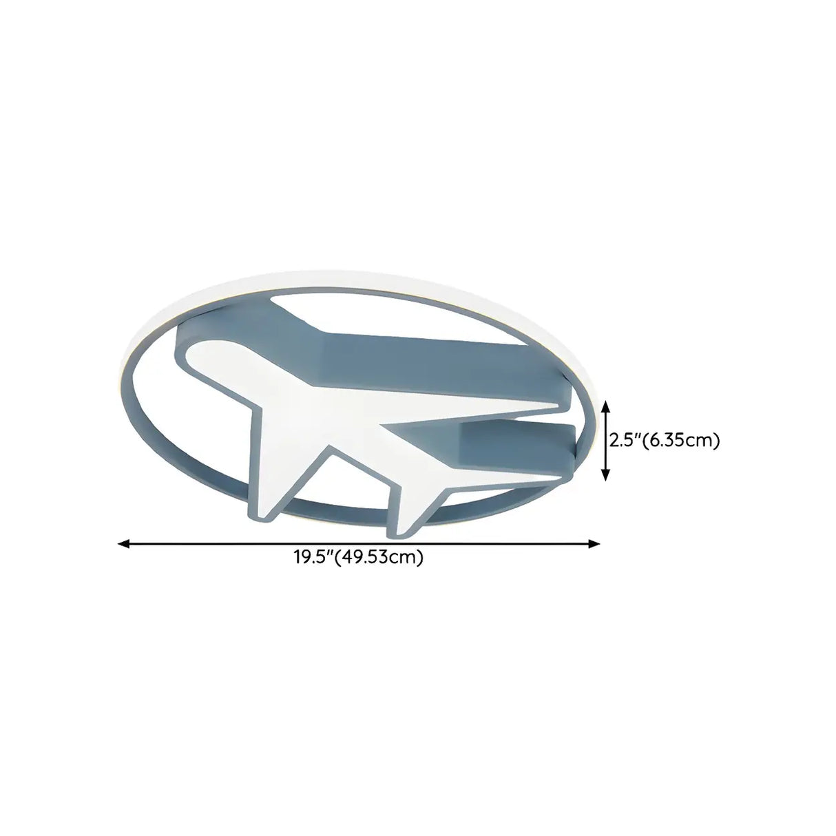 Kids Room Cute Giraffe Round Flush Mount Ceiling Light