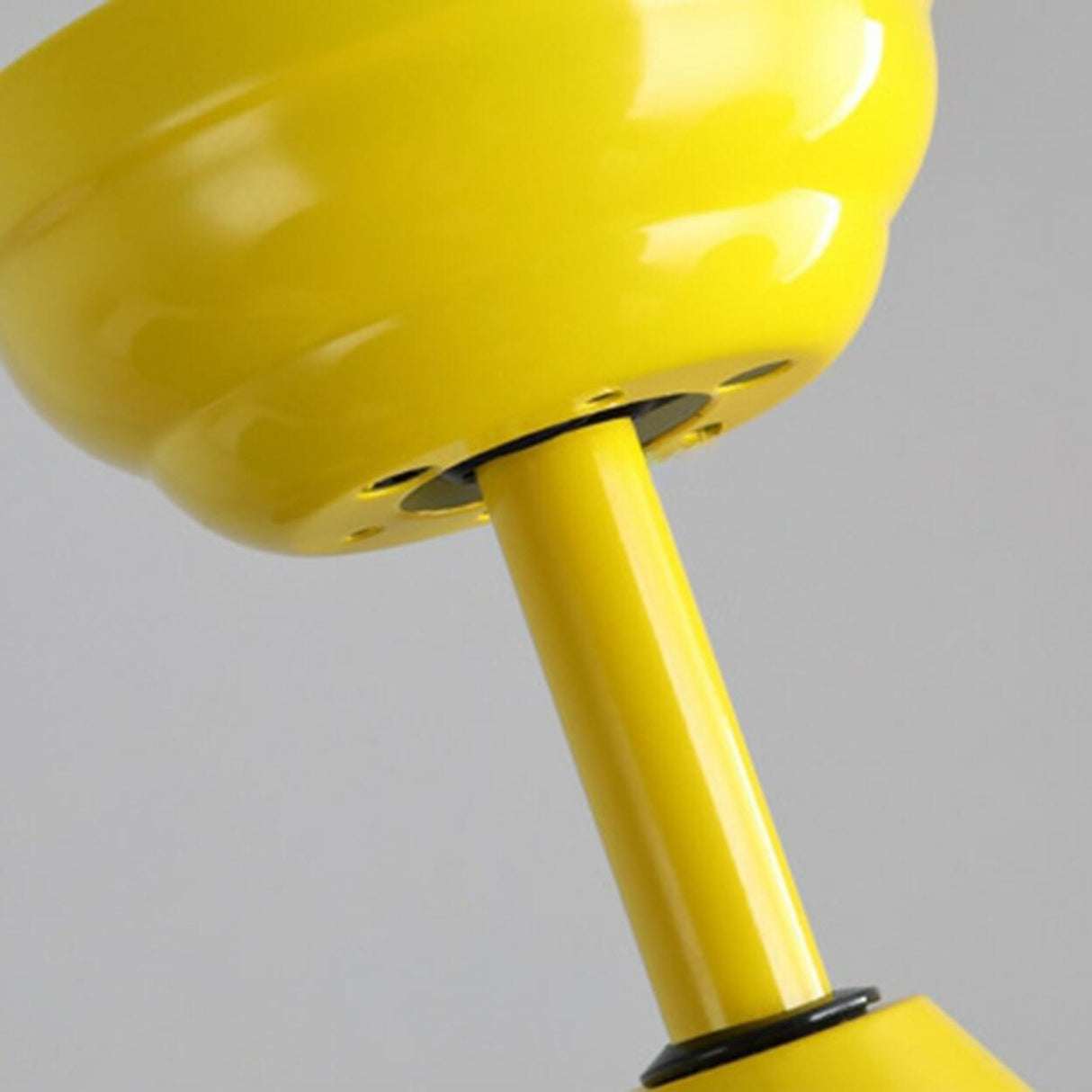 Kids Room Multi-Colored Wood Blades Ceiling Fan Light Image - 11