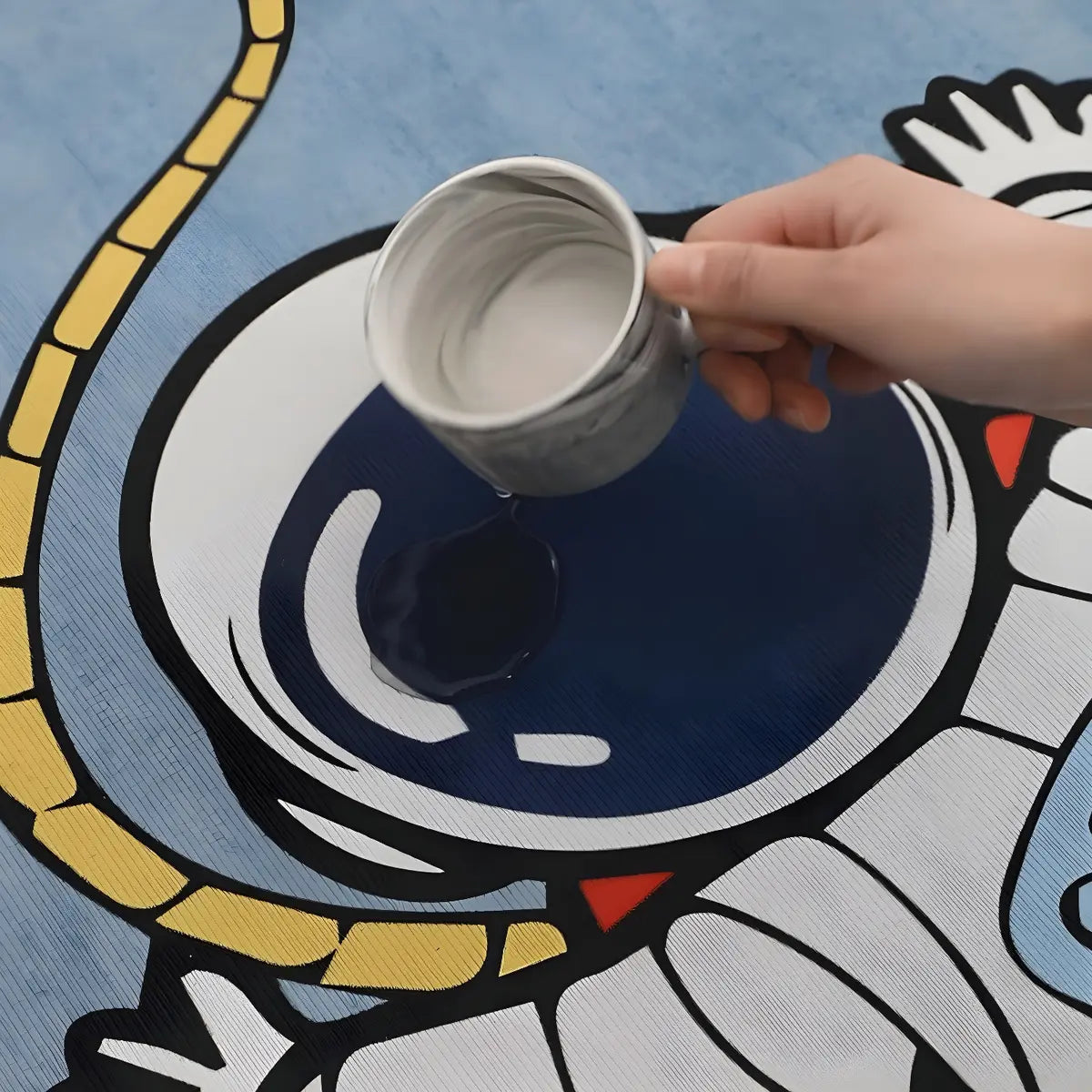 Kids Room Playful Car Road Polyester White Area Rug Image - 7