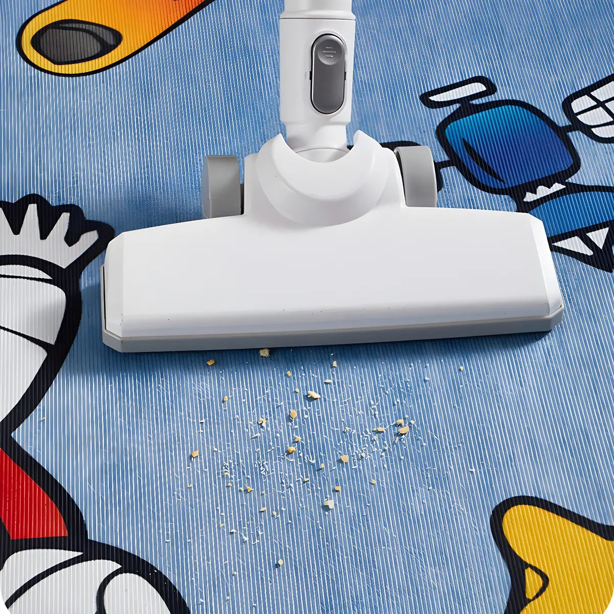 Kids Room Playful Road Pattern Rectangle Area Rug Image - 6