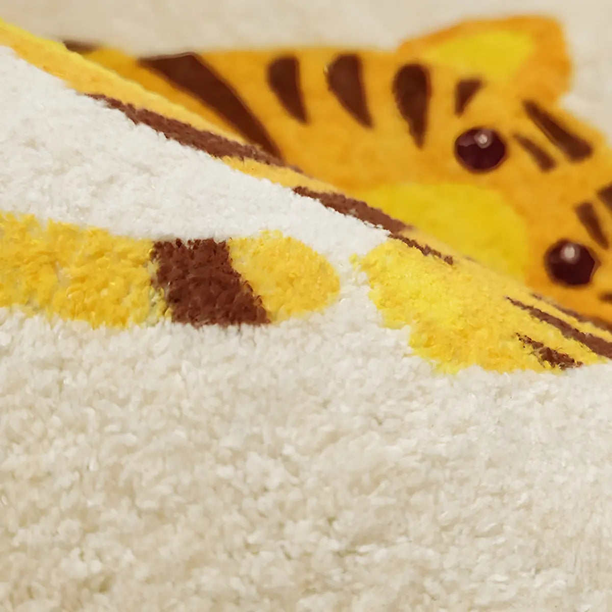 Kids Room Round Animal Print Lambswool Area Rug Image - 9