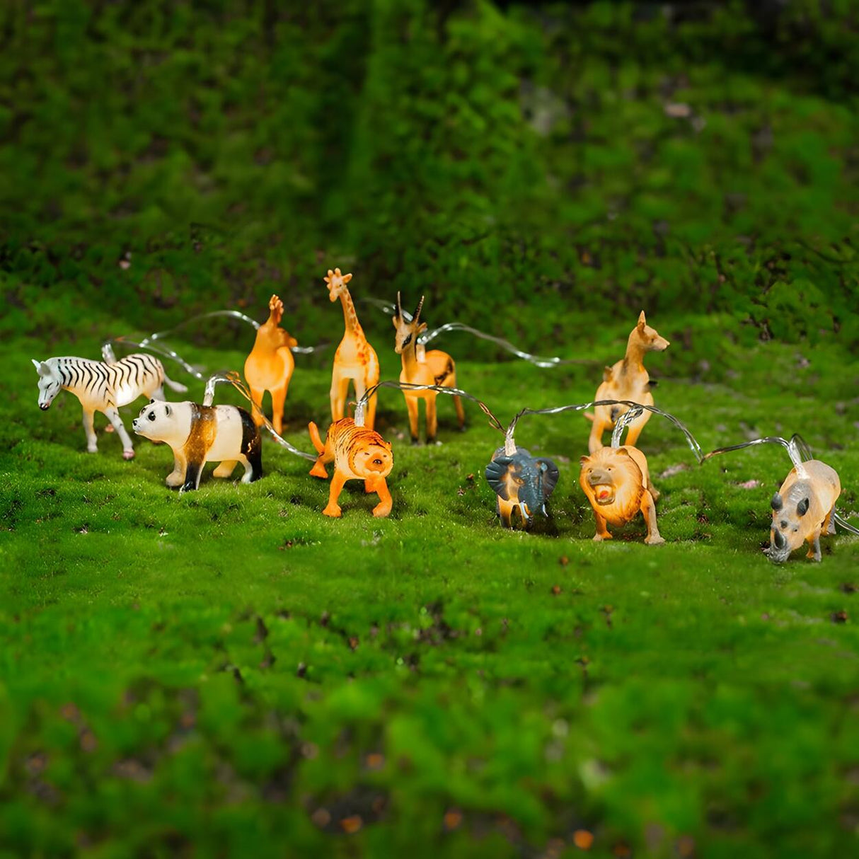 Kids’ Room Modern Animal LED Battery String Lights Image - 10