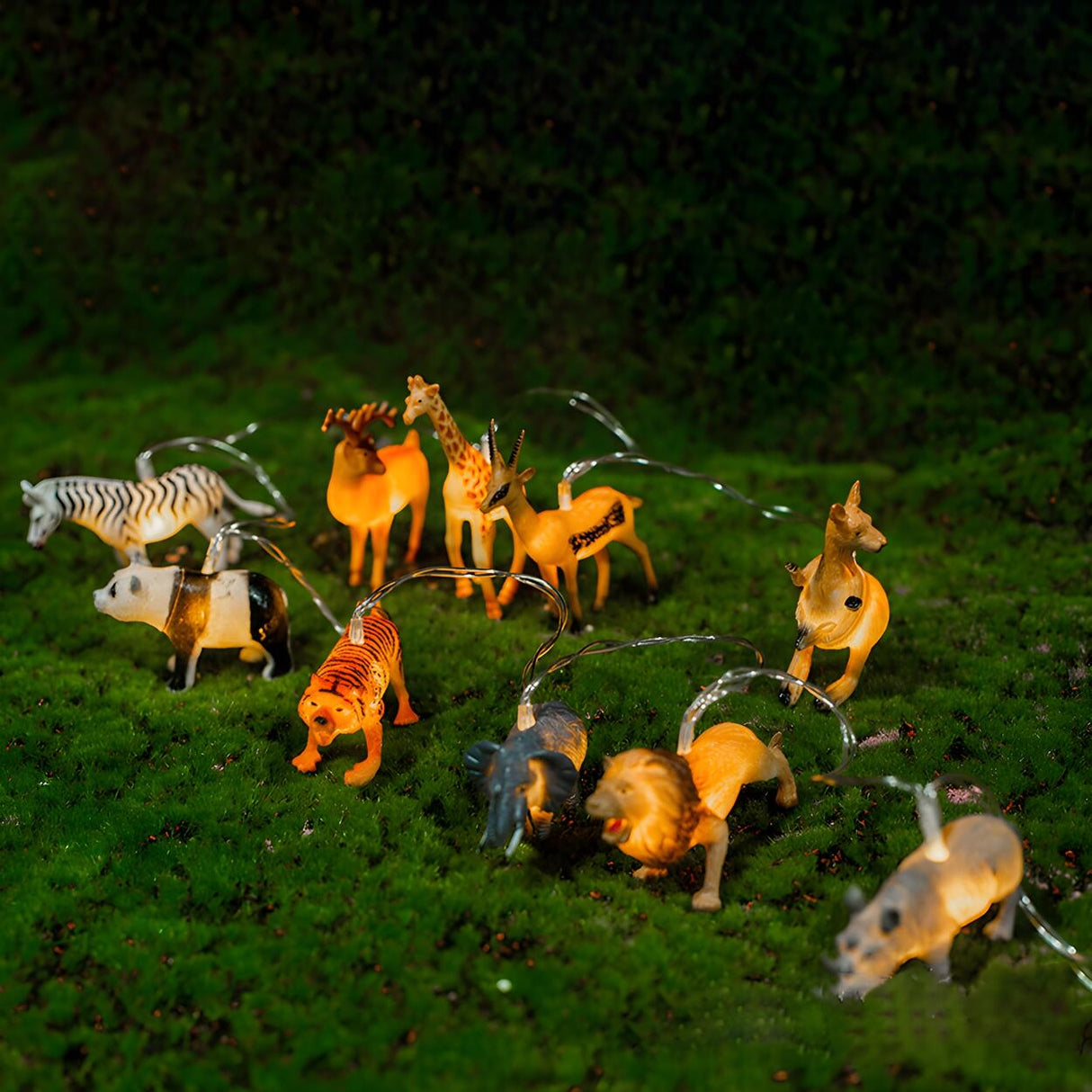 Kids’ Room Modern Animal LED Battery String Lights Image - 3