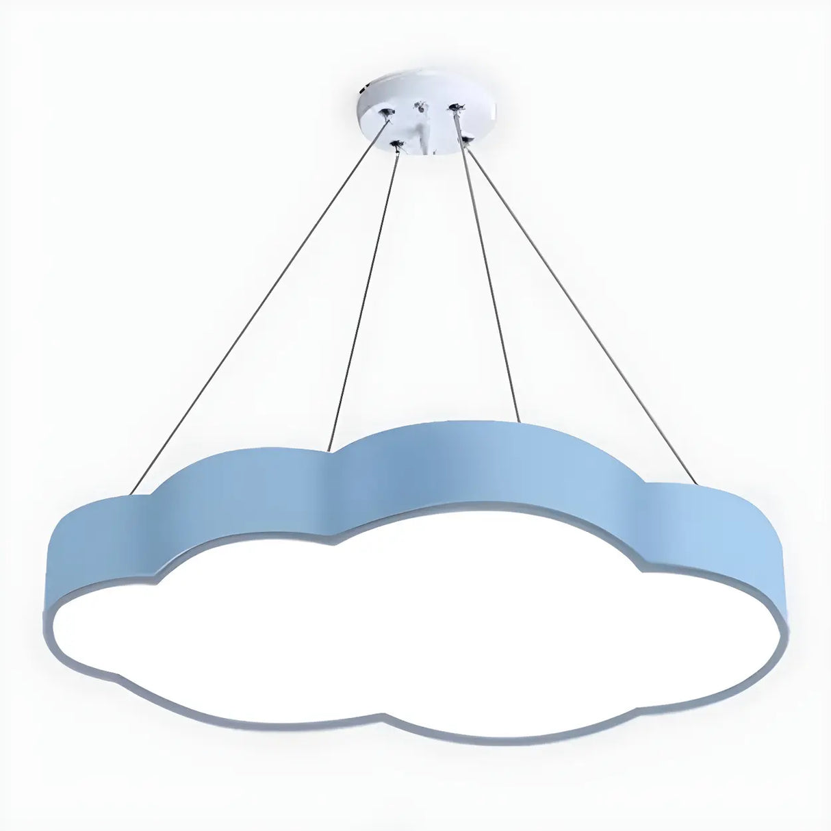 Kindergarten Hanging Cloud LED Semi-Flush Mount Light Image - 8