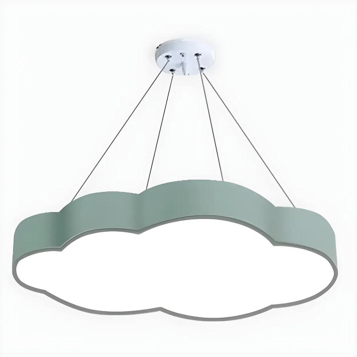 Kindergarten Hanging Cloud LED Semi-Flush Mount Light Image - 9