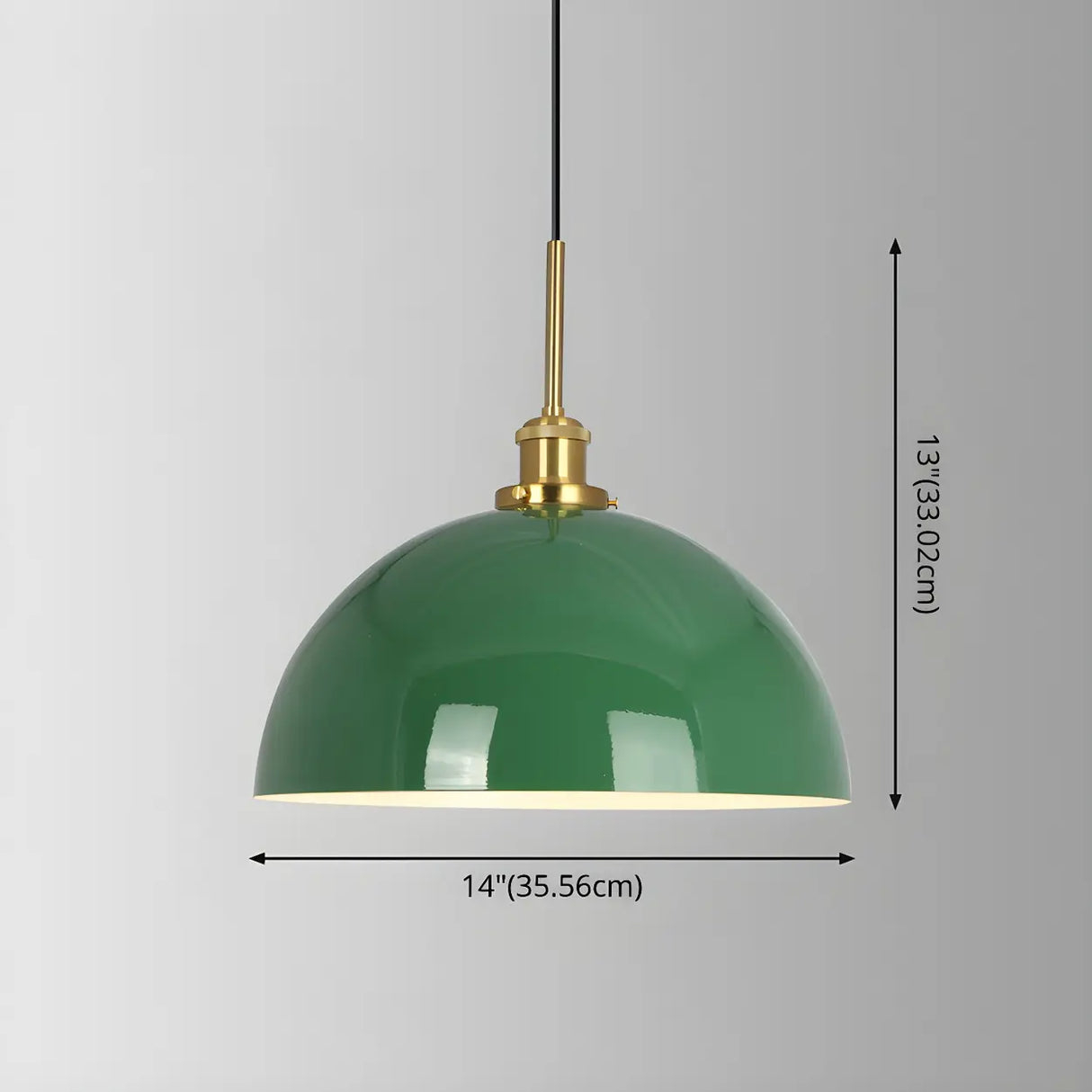 Kitchen Industrial Mini Green Iron Pendant Light Image - 12