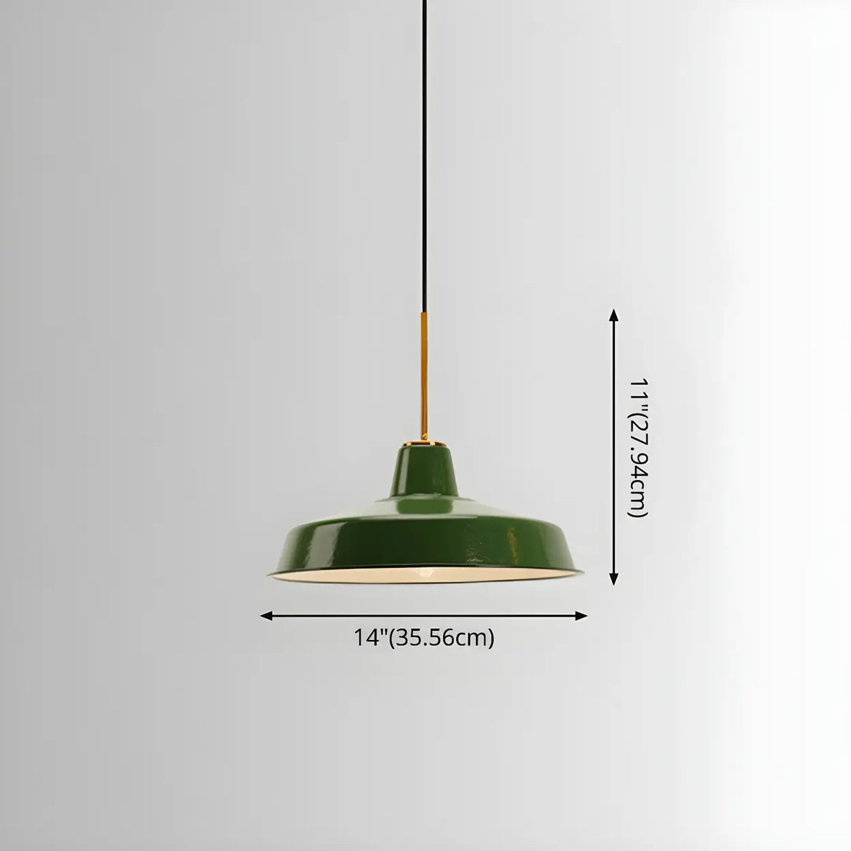 Kitchen Industrial Mini Green Iron Pendant Light Image - 13