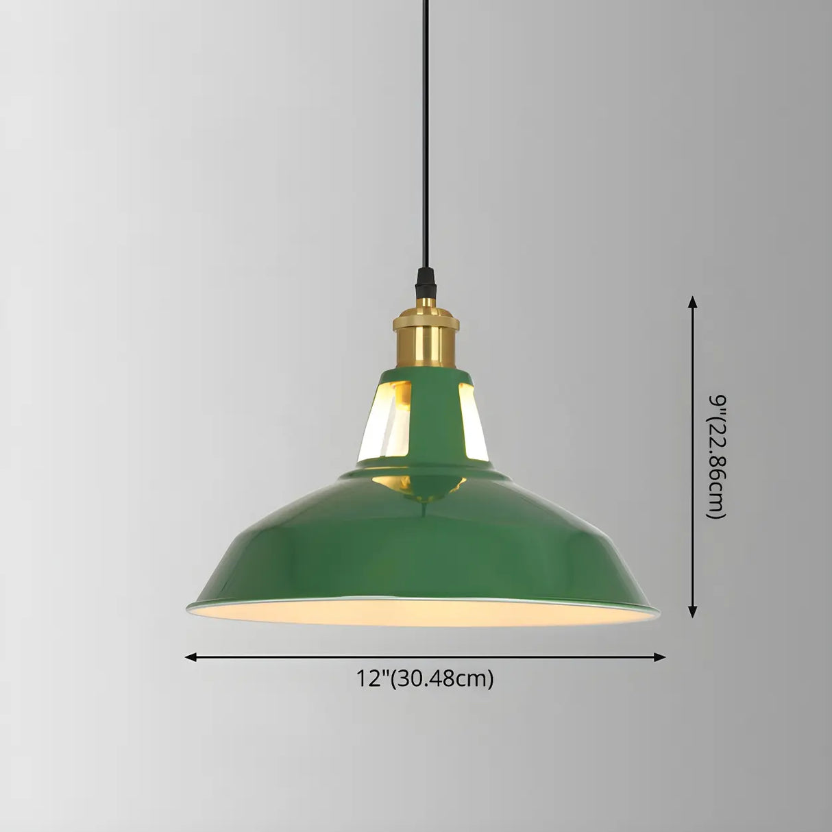Kitchen Industrial Mini Green Iron Pendant Light Image - 15