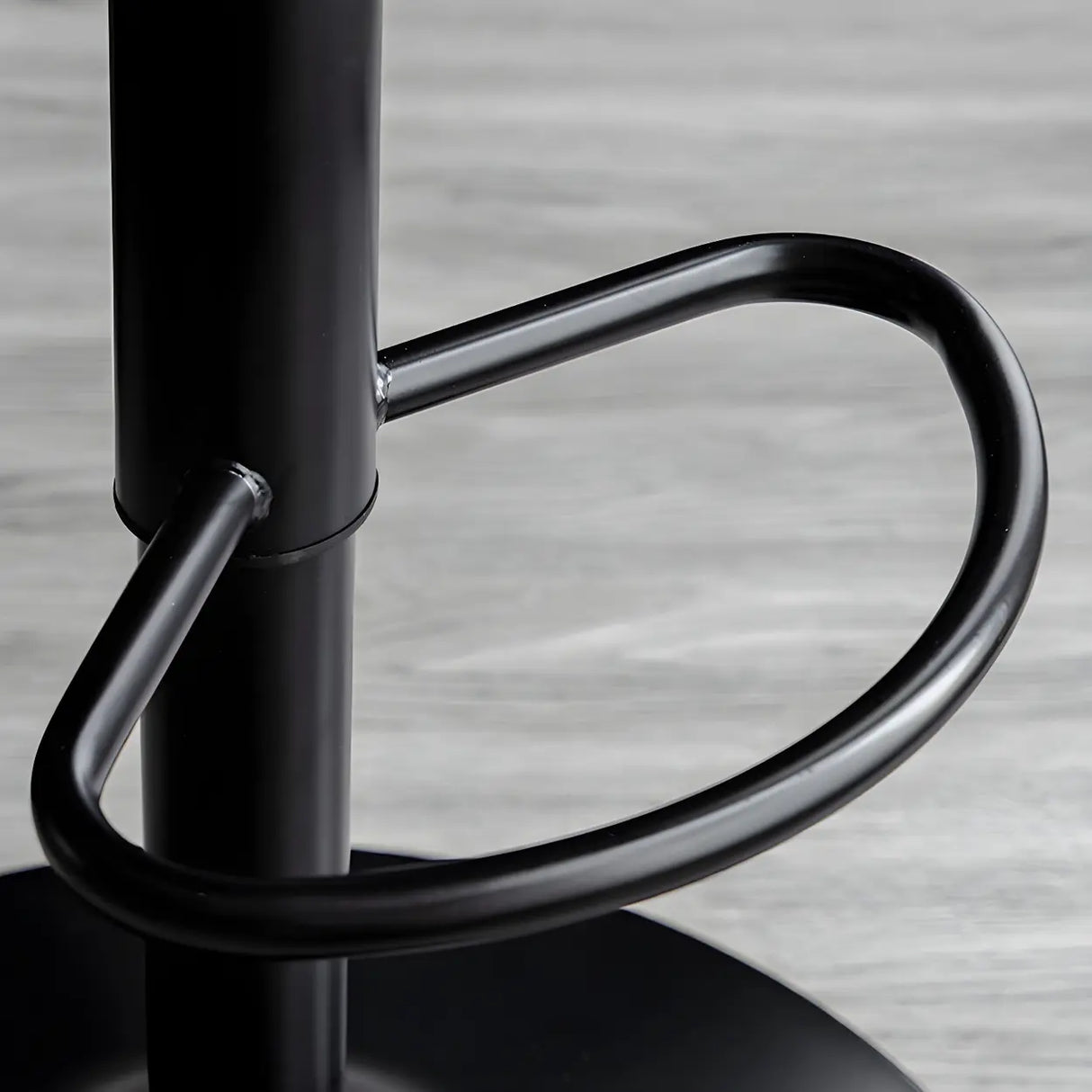 Kitchen Leather Bucket Iron Adjustable Swivel Bar Stool Image - 11