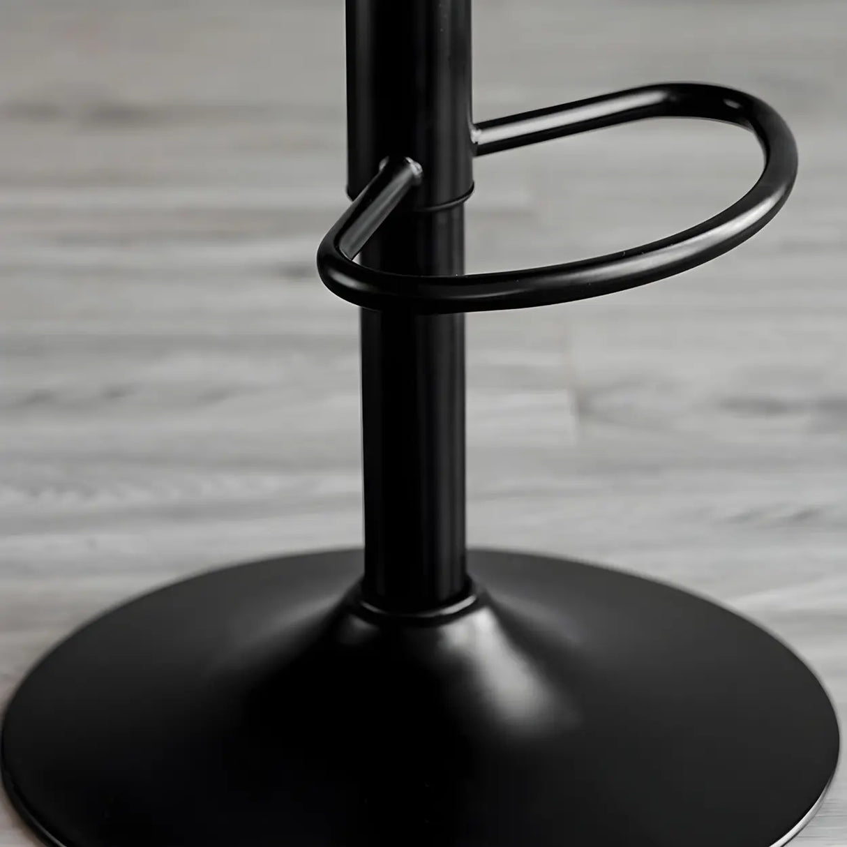 Kitchen Leather Bucket Iron Adjustable Swivel Bar Stool Image - 9