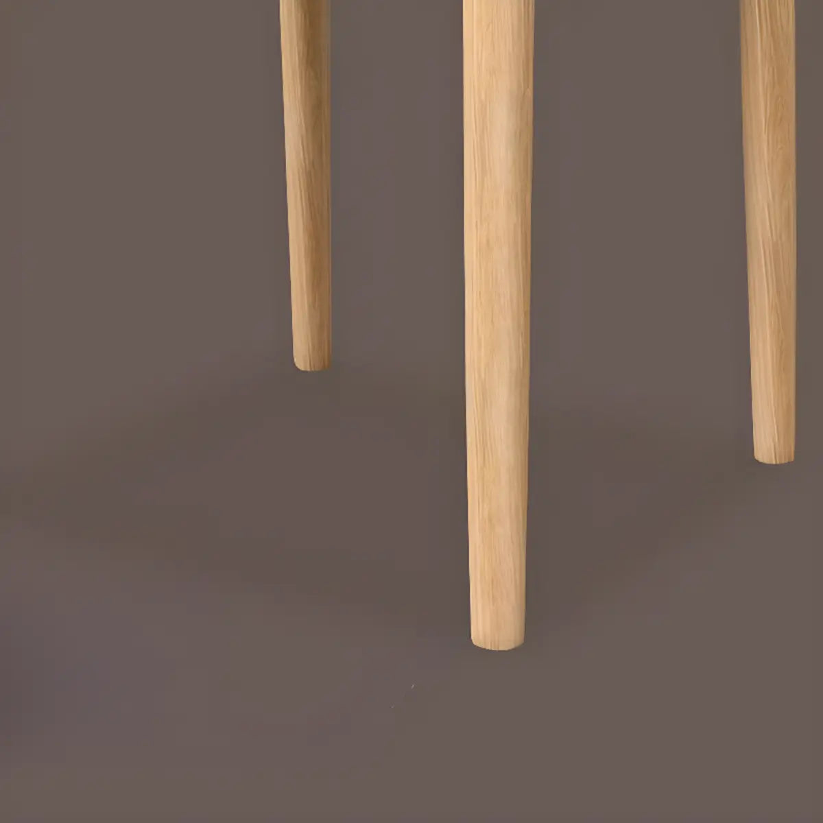 Kitchen Linen Seat Open Back Wood Dining Chair Green Image - 3