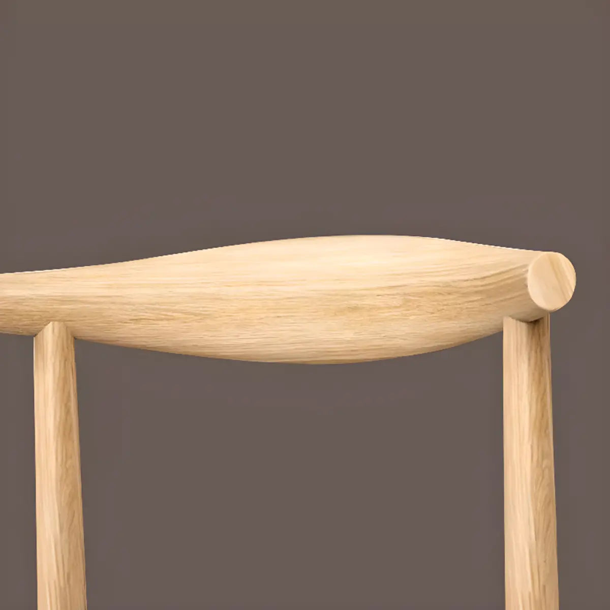 Kitchen Linen Seat Open Back Wood Dining Chair Green Image - 6