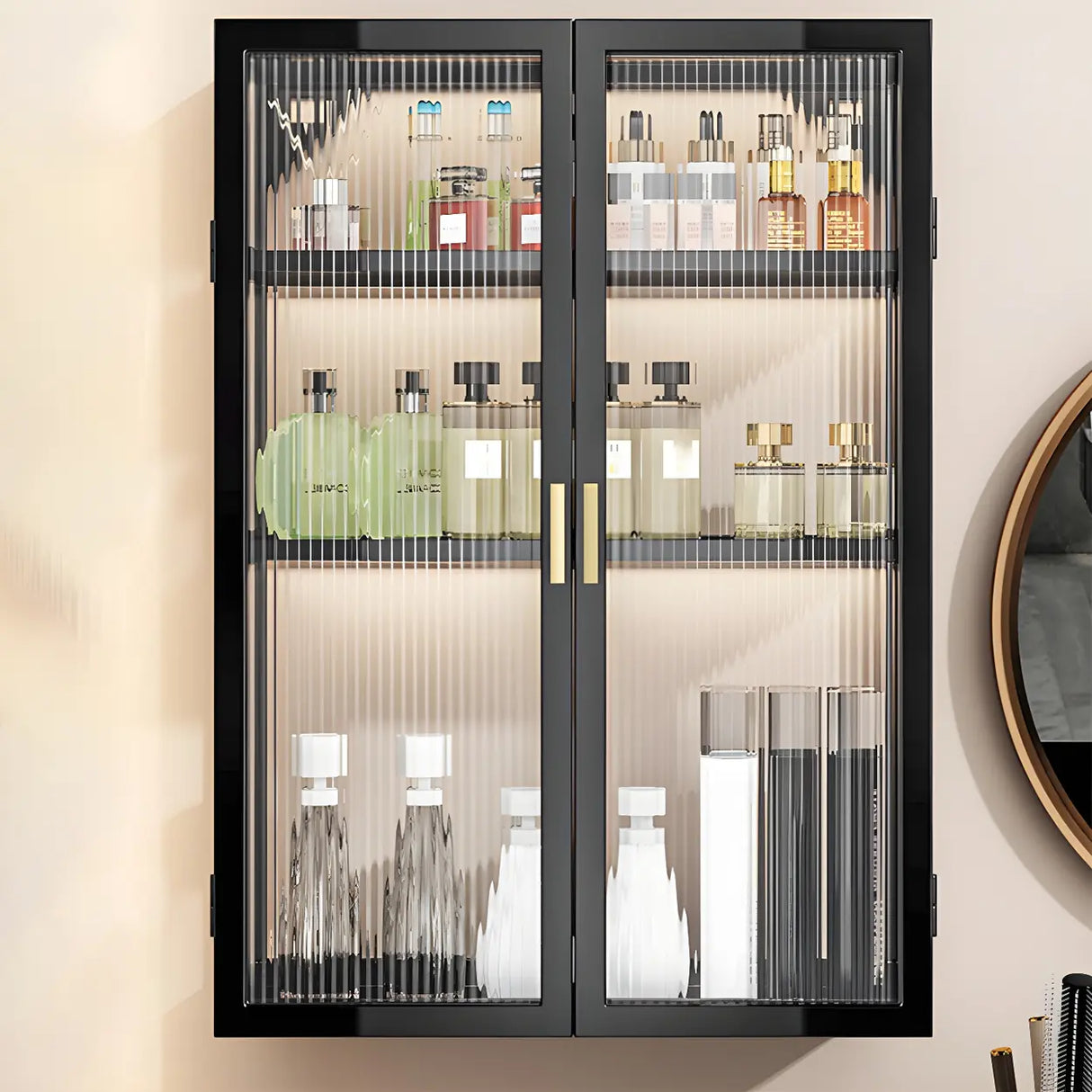 Kitchen Rectangular Wall-Mount Metal Storage Cabinet Image - 8